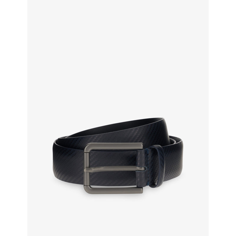 Rubberised Printed Leather Belt - 30