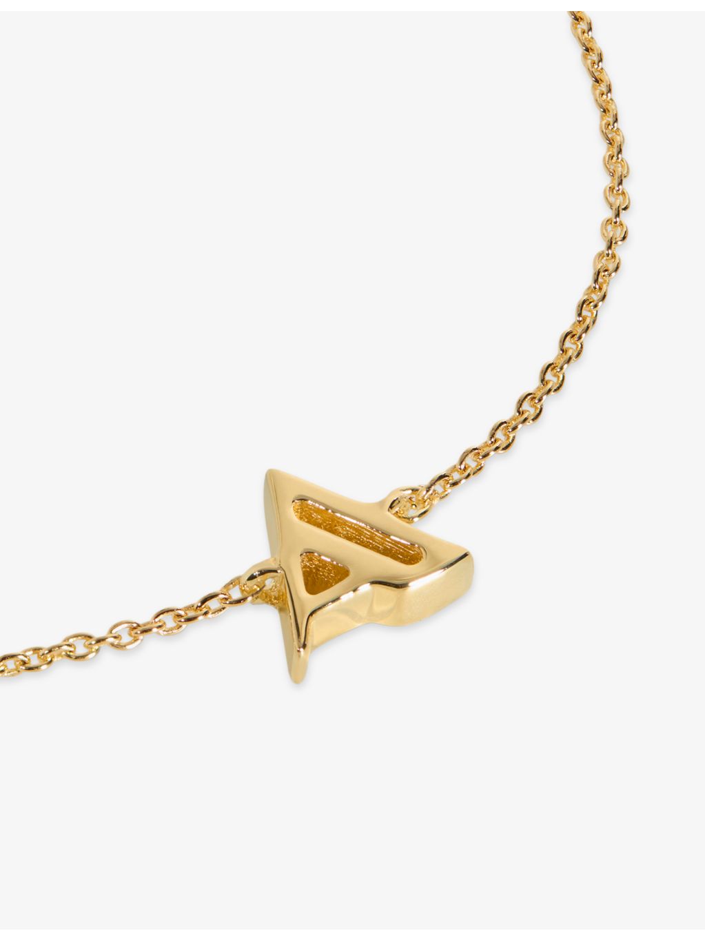 Monica Vinader 18ct gold vermeil bracelet initial charm, imported from the UK