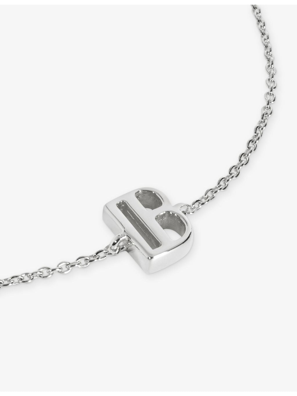 Monica Vinader chain bracelet initial B charm 16-19cm - British product