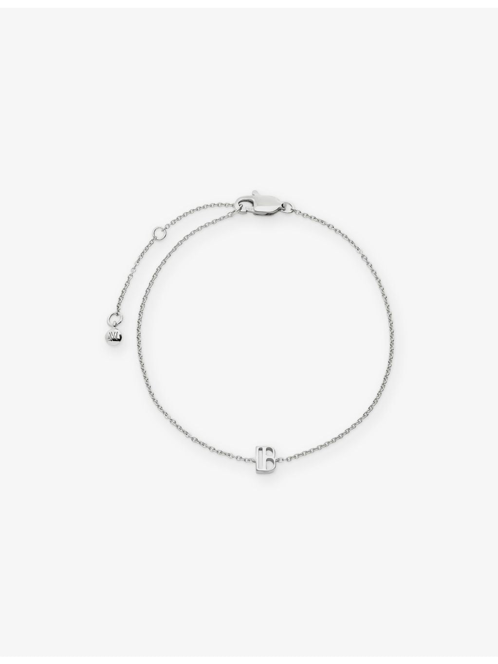 Monica Vinader chain bracelet initial B charm 16-19cm - British product