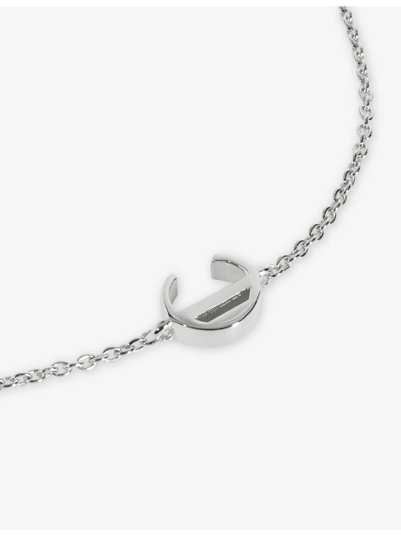 Monica Vinader chain bracelet initial C charm, UK version