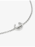 Monica Vinader chain bracelet initial C charm, UK version