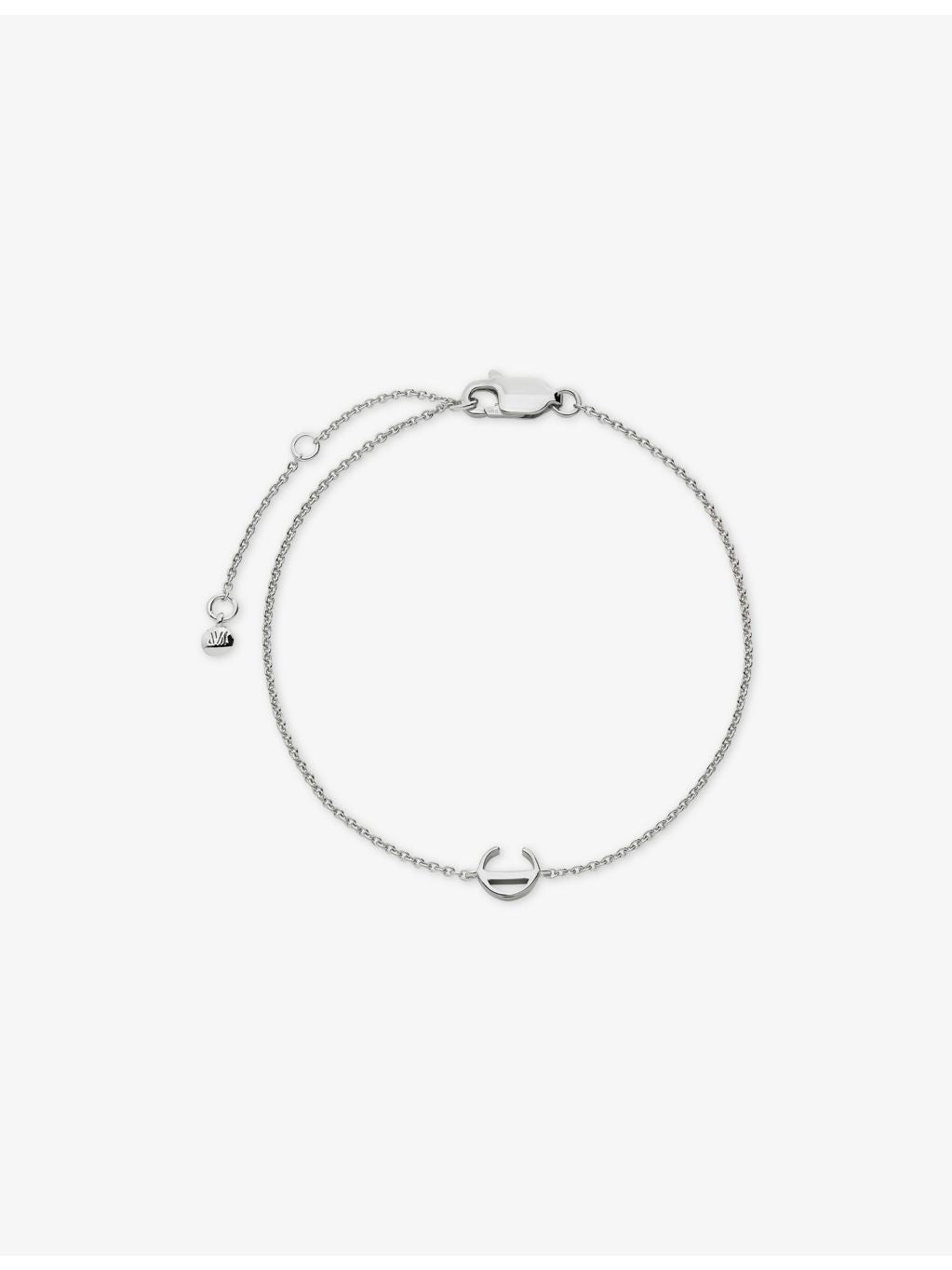 Monica Vinader chain bracelet initial C charm, UK version