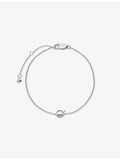 Monica Vinader Initial Q sterling silver bracelet - British product