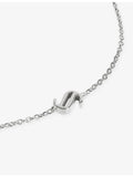 Monica Vinader sterling silver initial bracelet, UK version