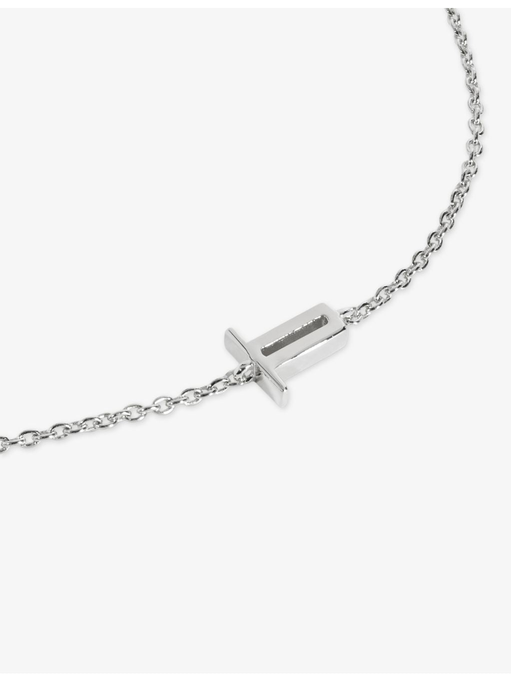 Monica Vinader sterling-silver initial bracelet adjustable - British product
