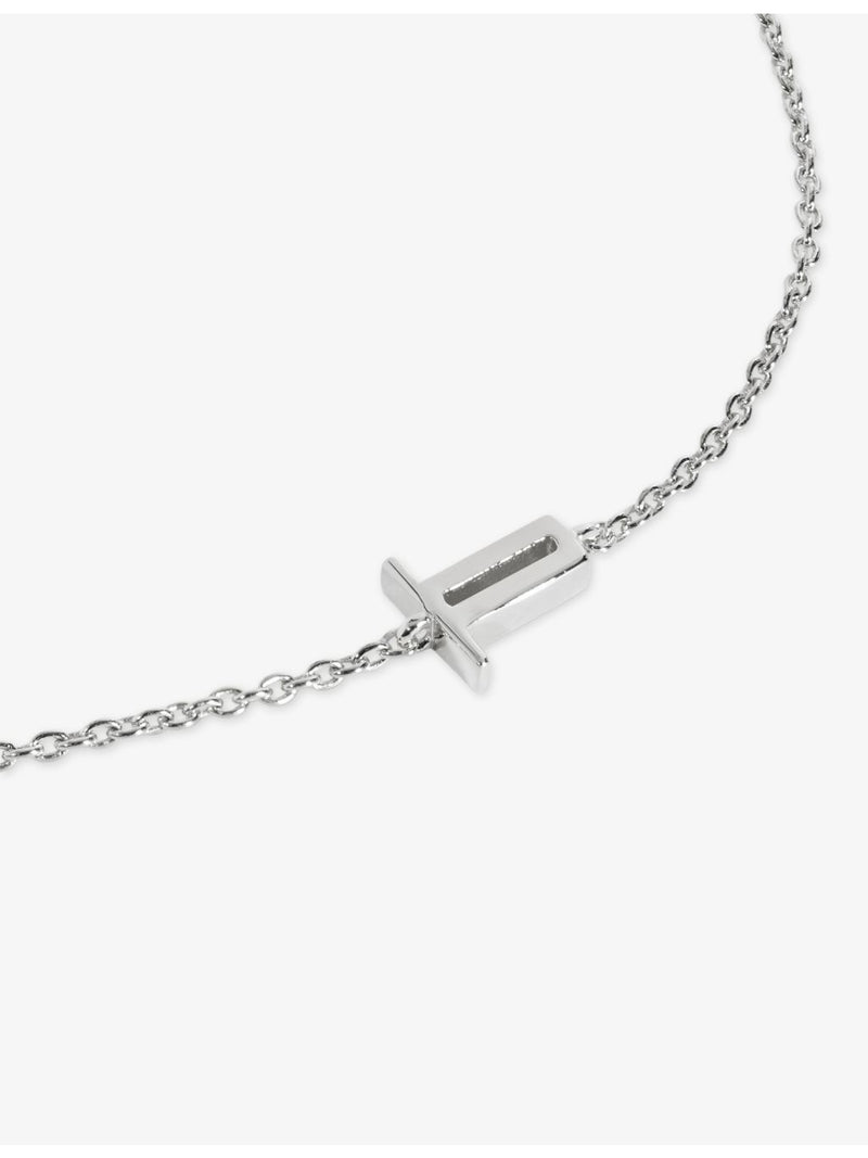 Monica Vinader sterling-silver initial bracelet adjustable - British product