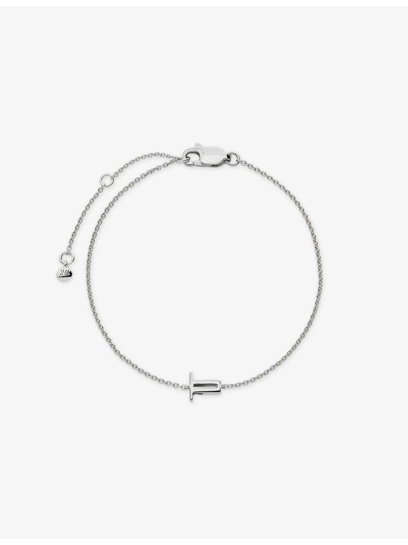 Monica Vinader sterling-silver initial bracelet adjustable - British product