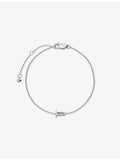 Monica Vinader sterling-silver initial bracelet adjustable - British product
