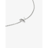 Monica Vinader sterling silver Initial V bracelet adjustable chain (British brand)