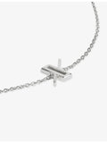 Monica Vinader Initial X sterling silver bracelet 15-19cm - British product