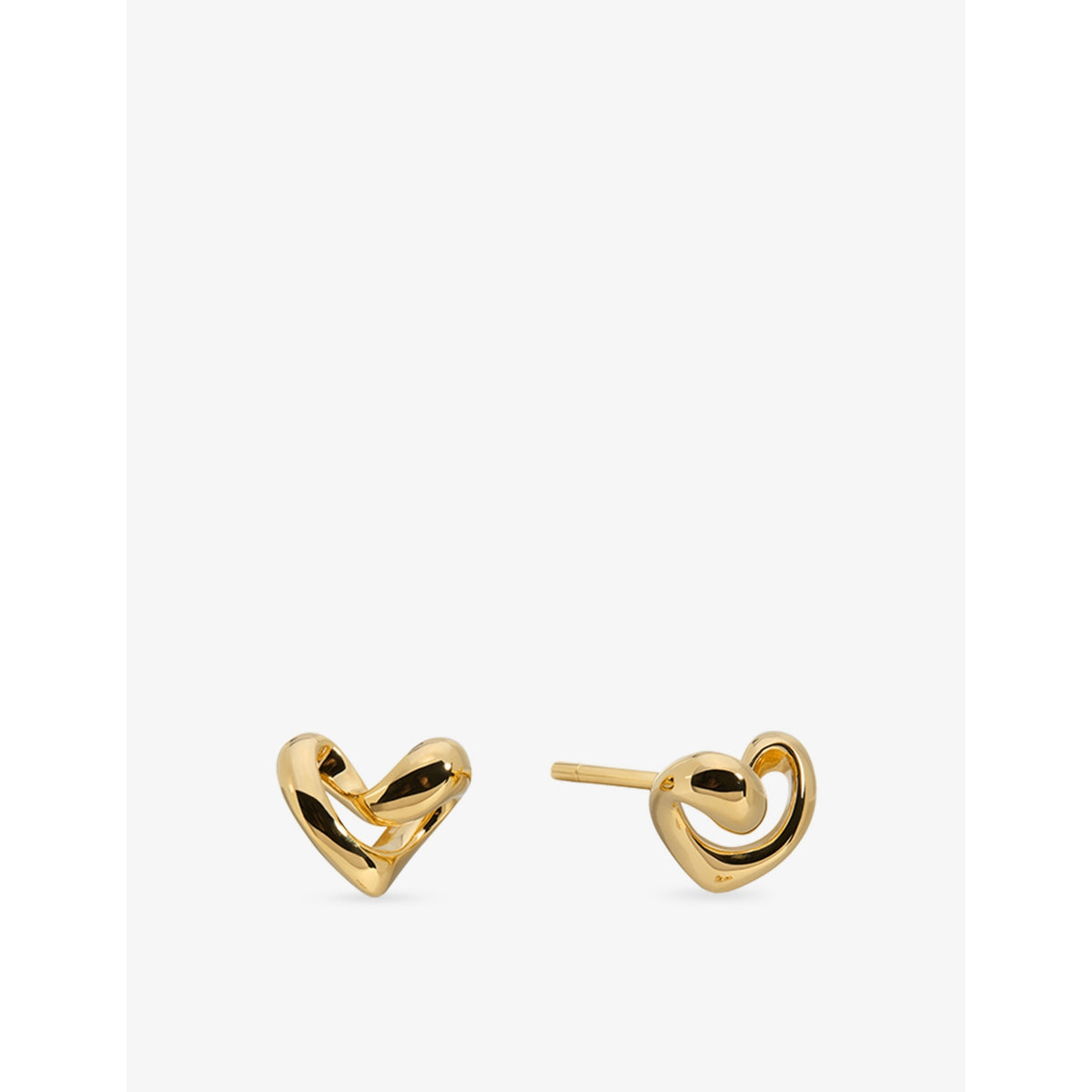 Monica Vinader infinity heart small stud earrings, imported from the UK