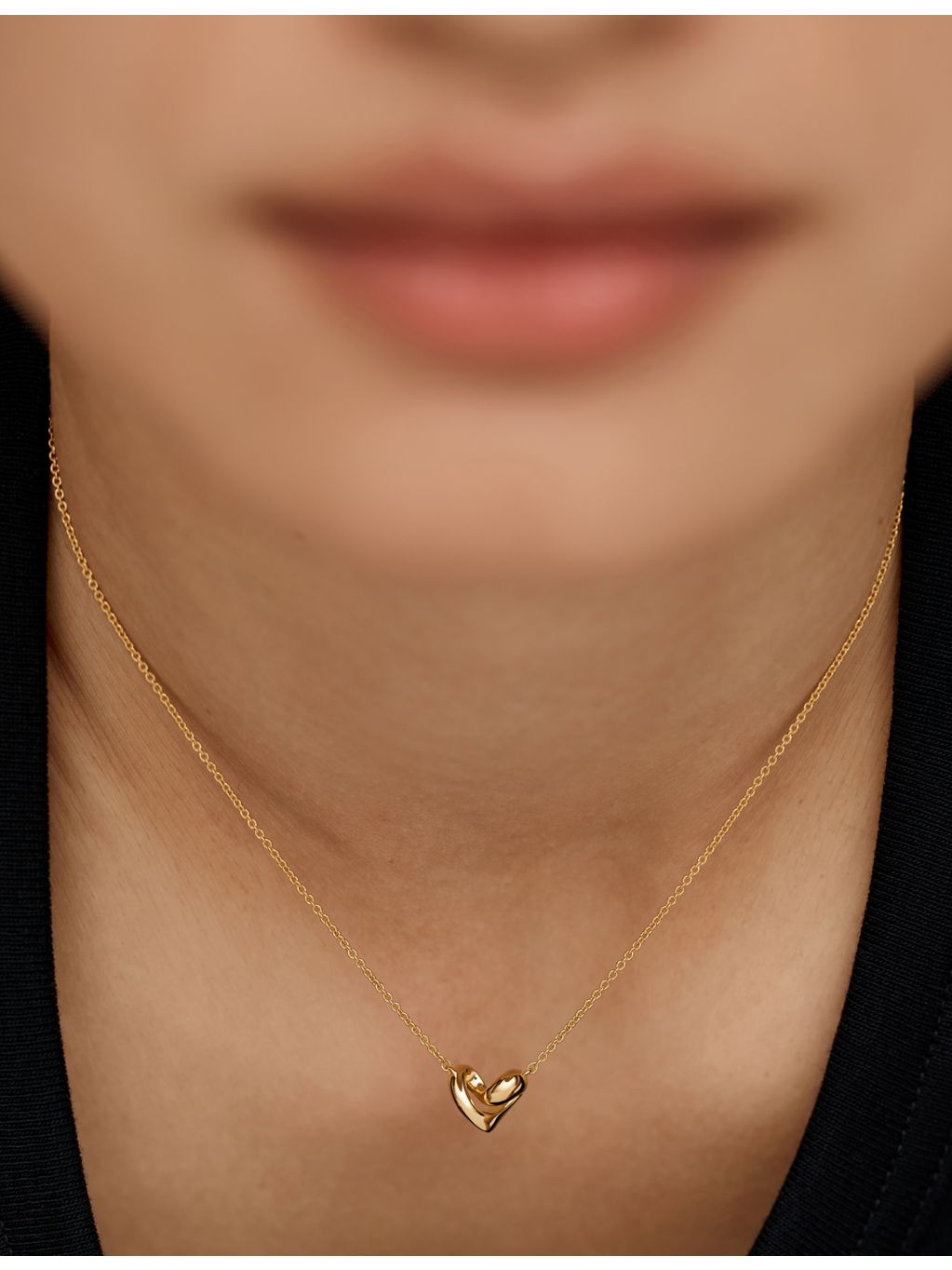Monica Vinader Infinity Heart small necklace gold vermeil - British product