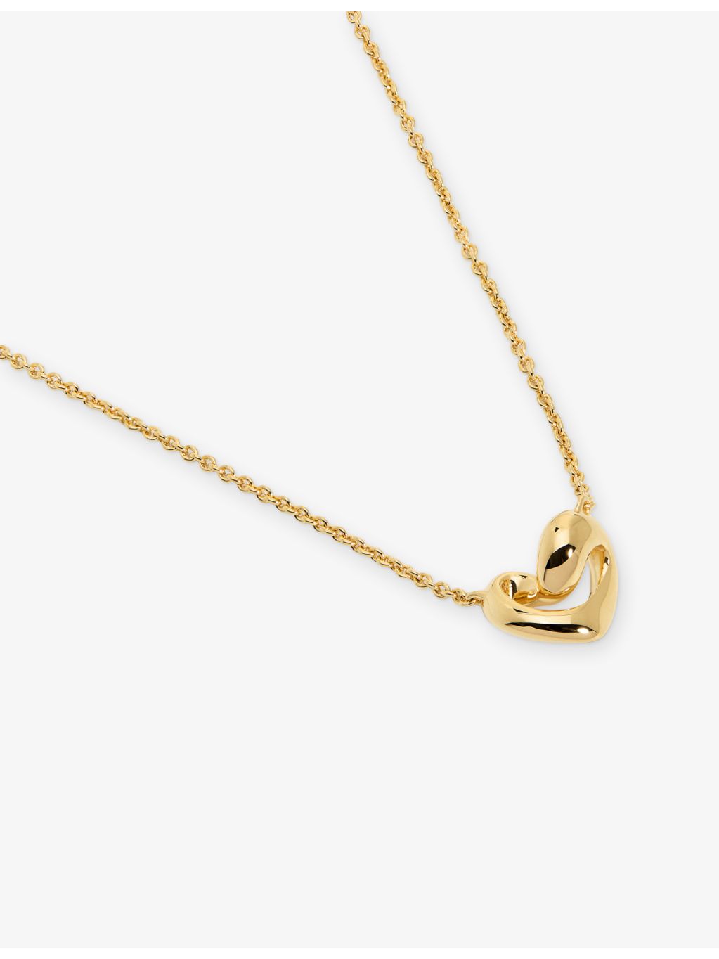 Monica Vinader Infinity Heart small necklace gold vermeil - British product