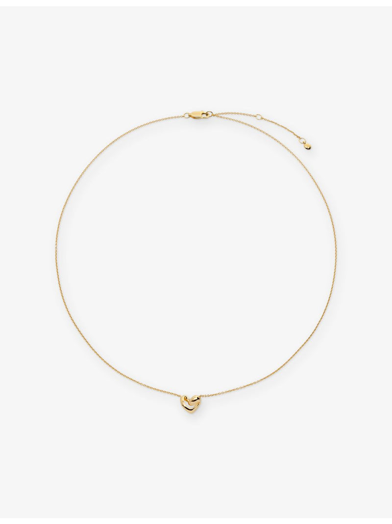 Monica Vinader Infinity Heart small necklace gold vermeil - British product