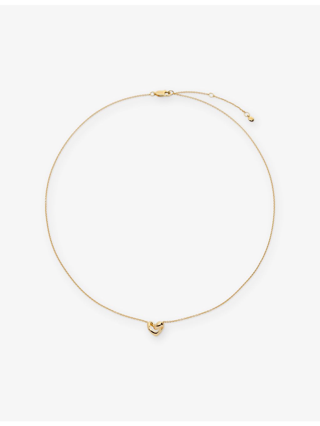 Monica Vinader Infinity Heart small necklace gold vermeil - British product