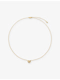 Monica Vinader Infinity Heart small necklace gold vermeil - British product