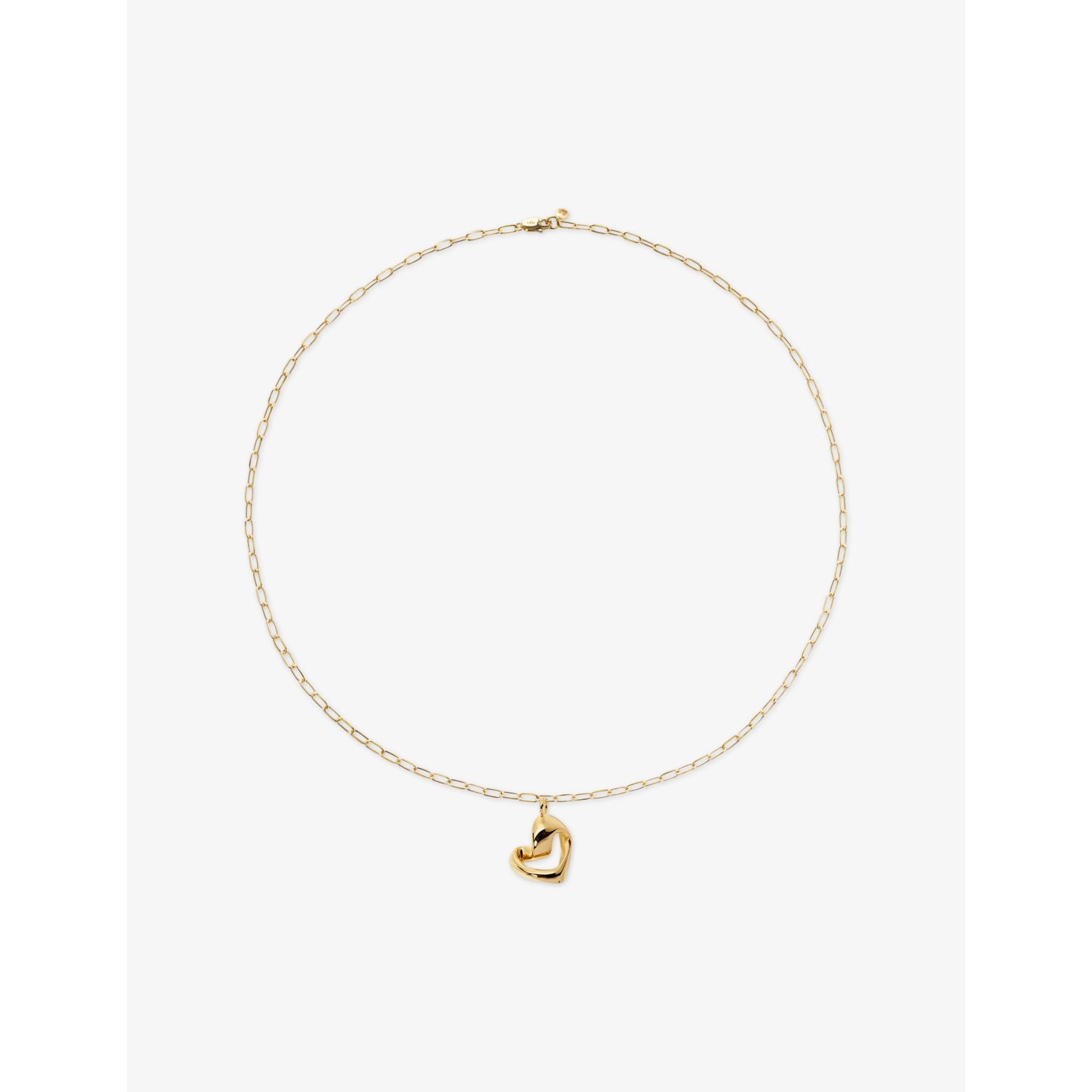 Monica Vinader Infinity Heart necklace 18ct gold vermeil 46cm (British brand)