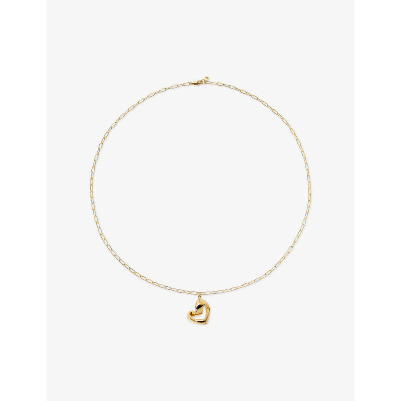 Monica Vinader Infinity Heart necklace 18ct gold vermeil 46cm (British brand)