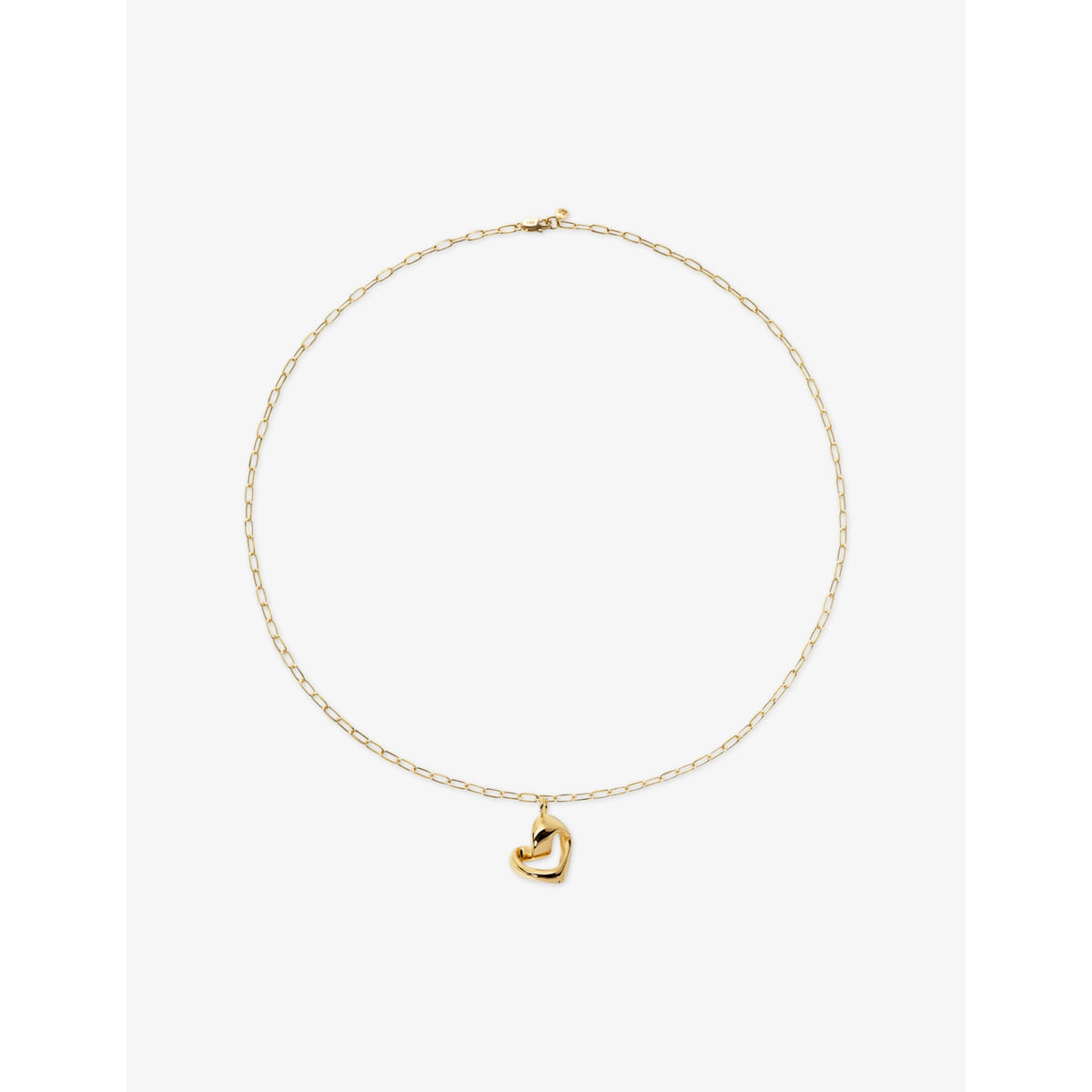 Monica Vinader Infinity Heart necklace 18ct gold vermeil 46cm (British brand)