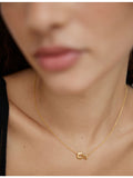 Monica Vinader 18ct yellow gold vermeil infinity necklace, UK version