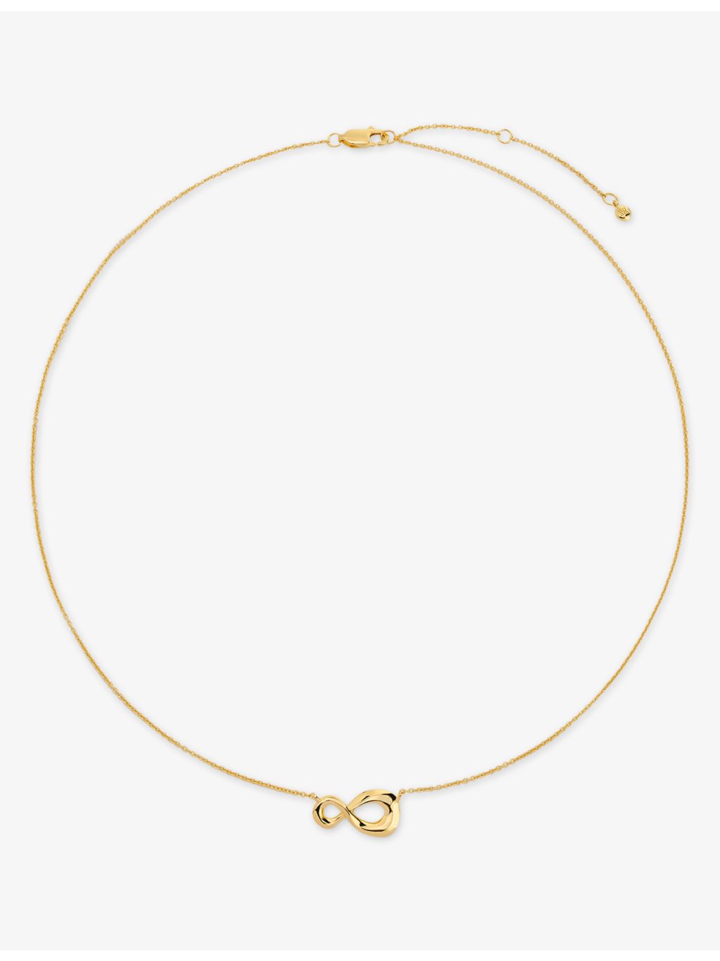 Monica Vinader 18ct yellow gold vermeil infinity necklace, UK version