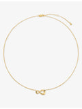 Monica Vinader 18ct yellow gold vermeil infinity necklace, UK version