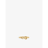 GP Infinity 18ct Yellow Gold Vermeil Ring - K