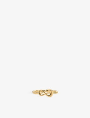 Monica Vinader Infinity 18ct Yellow Gold Vermeil Ring