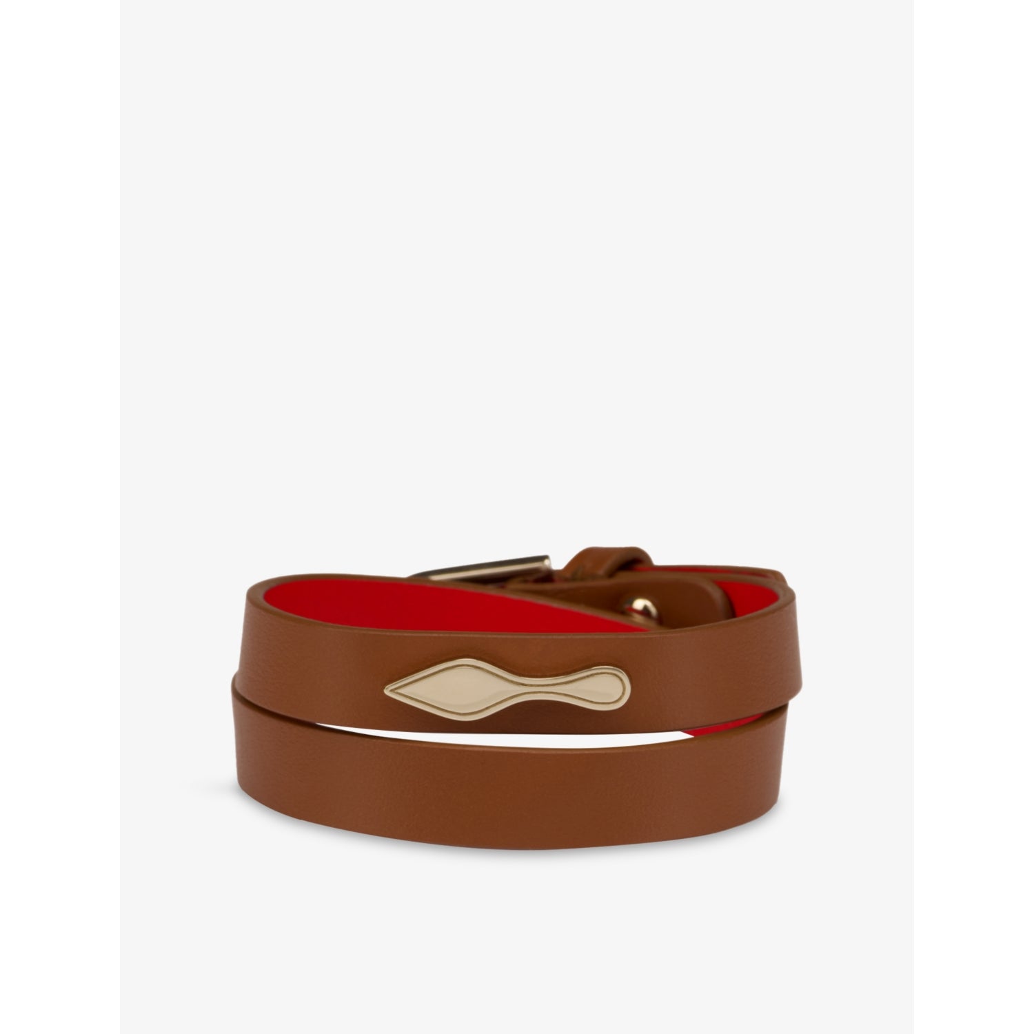 Christian Louboutin Bettina doubled leather bracelet - British product