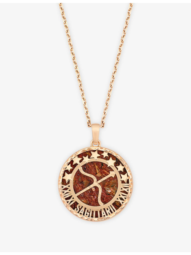 Van Cleef & Arpels Zodiaque Sagittarius rose gold pendant necklace, UK version
