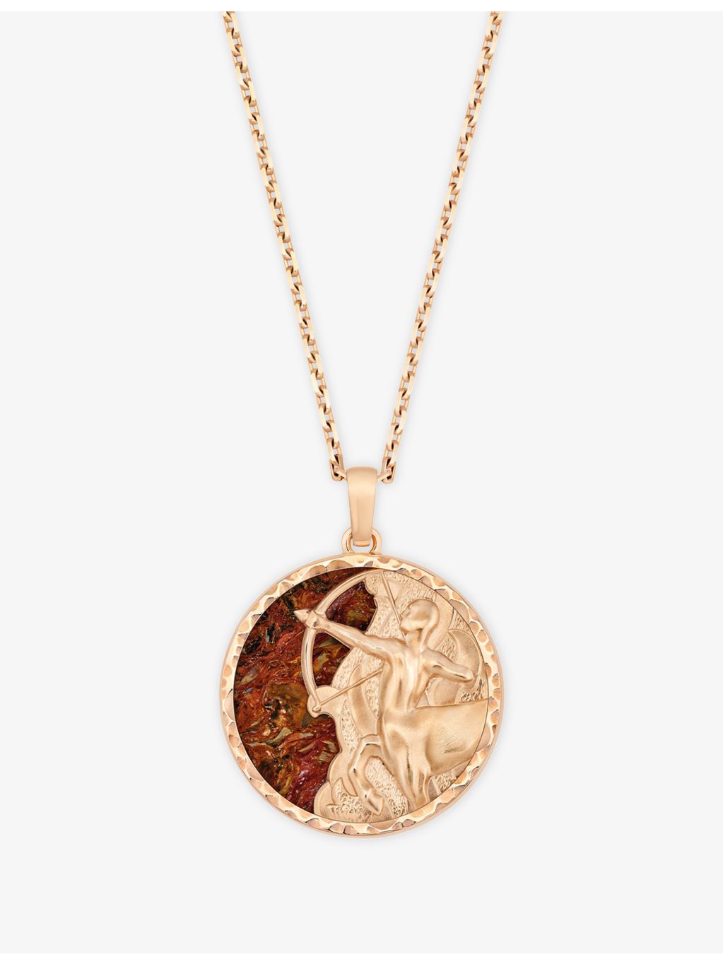 Van Cleef & Arpels Zodiaque Sagittarius rose gold pendant necklace, UK version