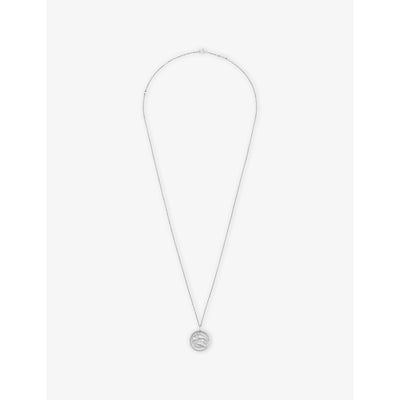 selfridges Van Cleef & Arpels Zodiaque Medal Pisces Rhodium-Plated 18ct White-Gold Pendant- Buy online at McGrocer