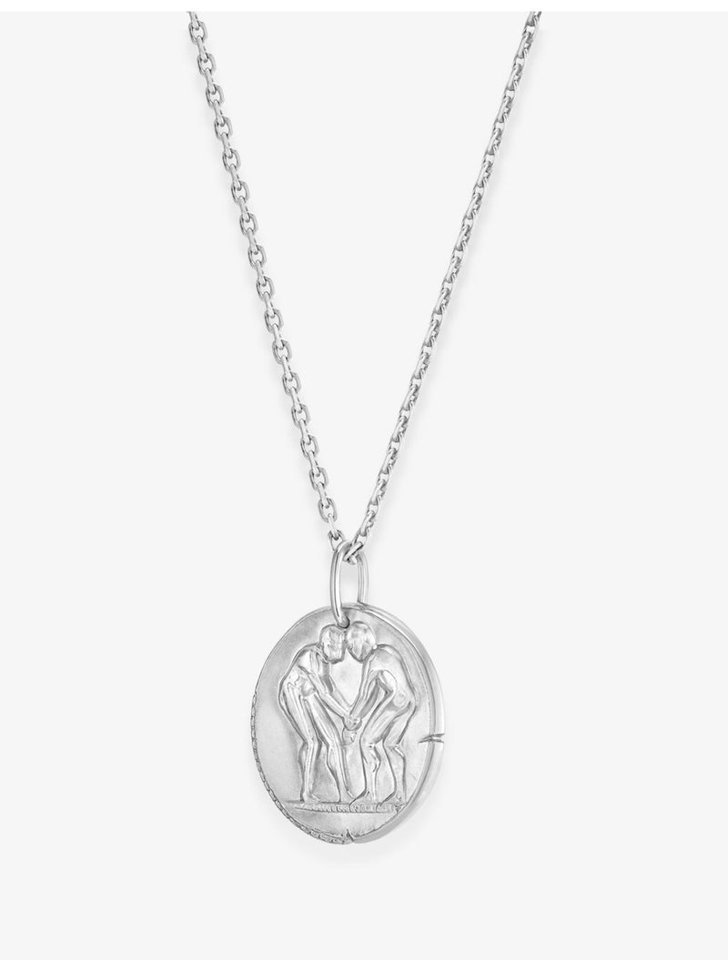 Van Cleef & Arpels Gemini rhodium-plated white gold pendant 21mm - British product
