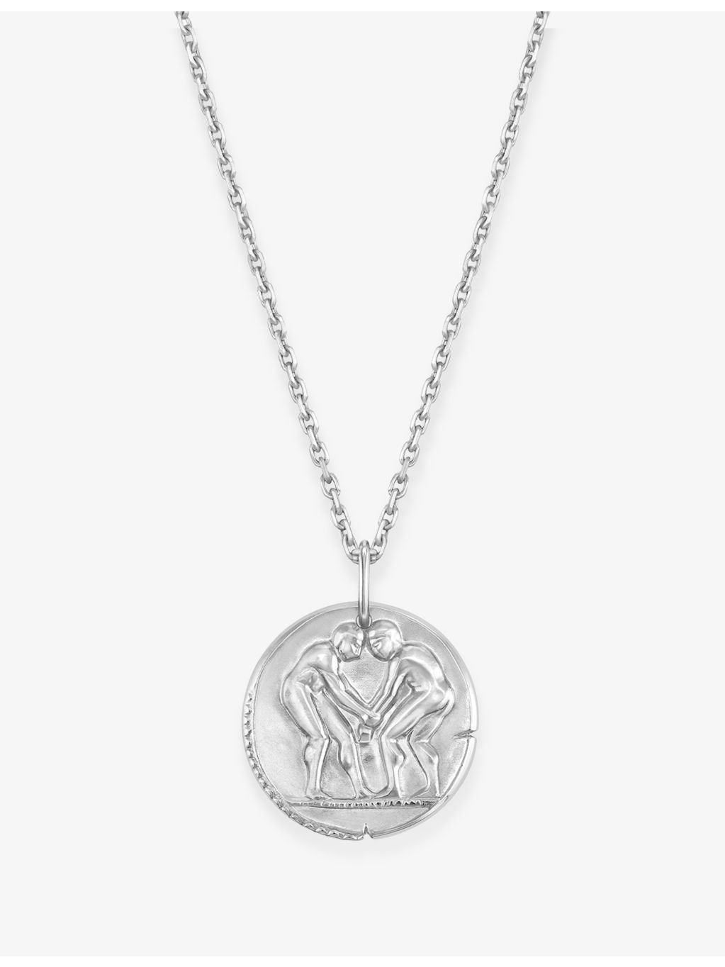 Van Cleef & Arpels Gemini rhodium-plated white gold pendant 21mm - British product