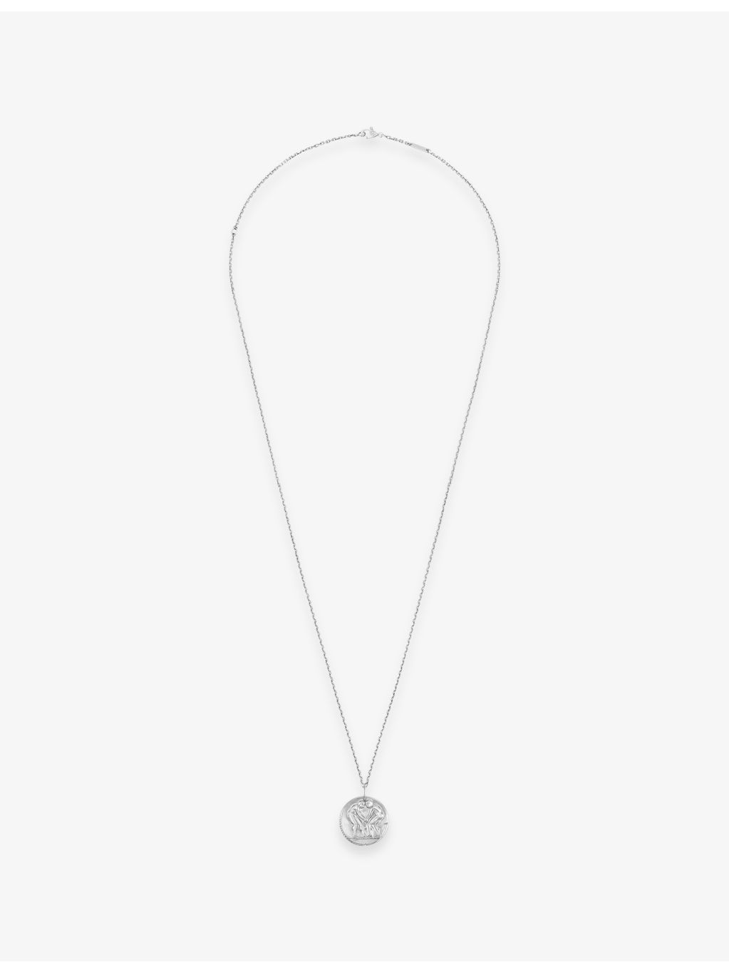 Van Cleef & Arpels Gemini rhodium-plated white gold pendant 21mm - British product