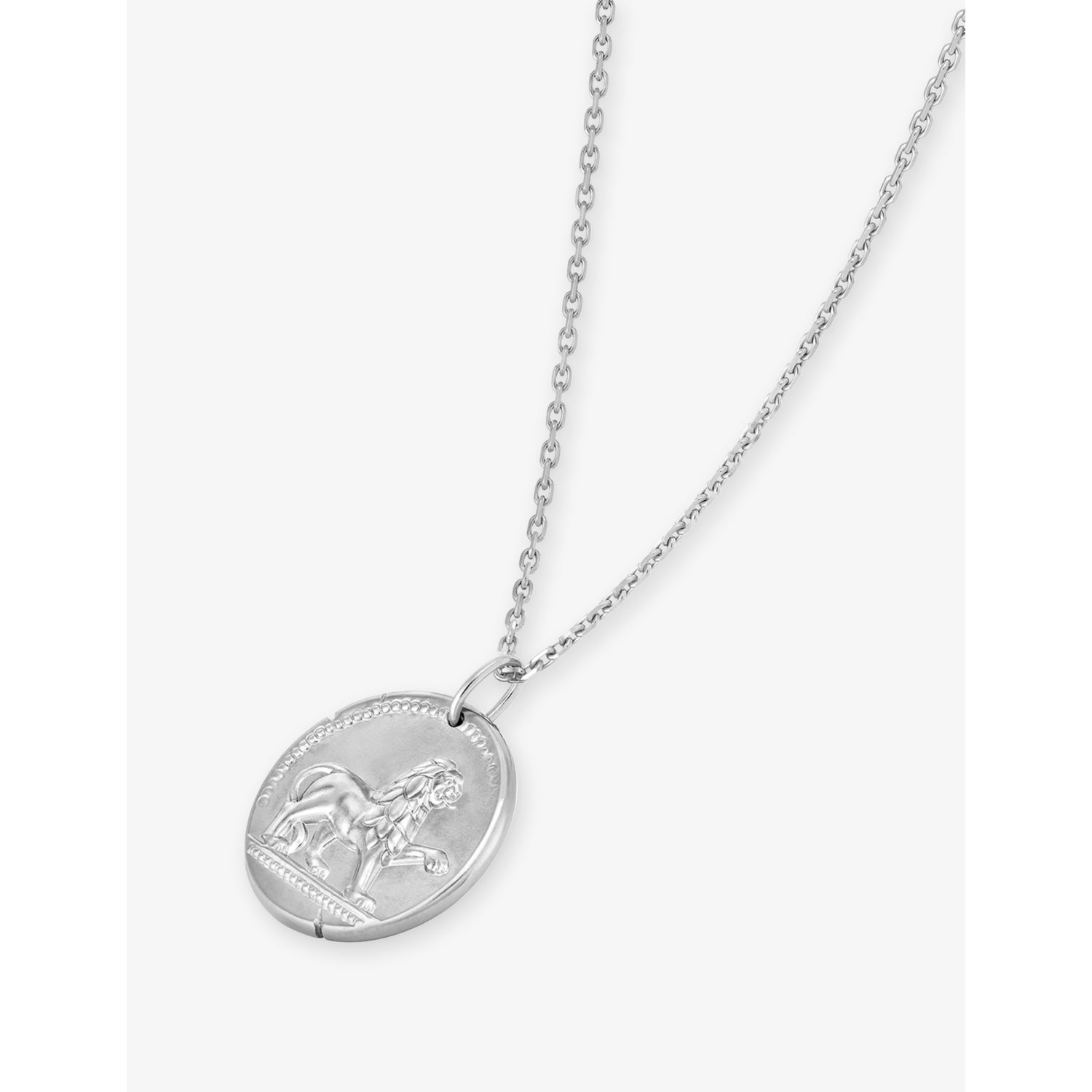 Van Cleef & Arpels rhodium-plated Leo pendant 21mm, imported from the UK