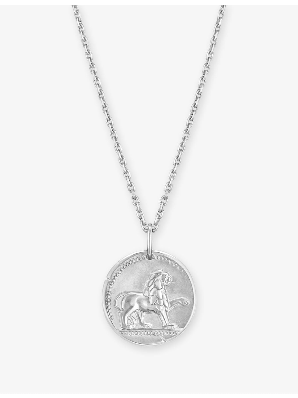 Van Cleef & Arpels rhodium-plated Leo pendant 21mm, imported from the UK