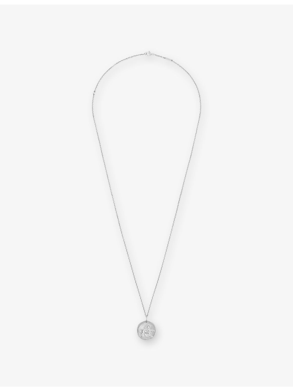 Van Cleef & Arpels rhodium-plated Leo pendant 21mm, imported from the UK