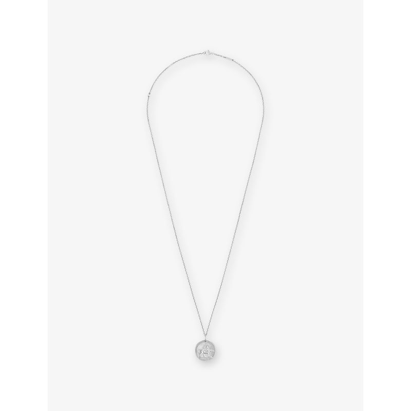 Van Cleef & Arpels rhodium-plated Leo pendant 21mm, imported from the UK