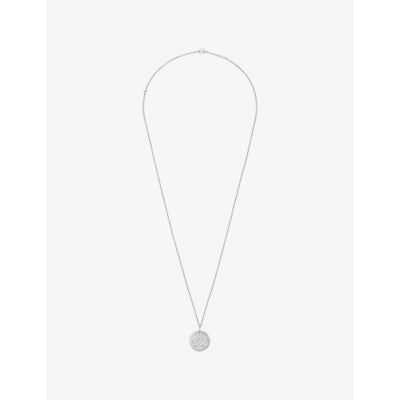 selfridges Van Cleef & Arpels Zodiaque Medal Libra Rhodium-Plated 18ct White Gold Pendant- Buy online at McGrocer