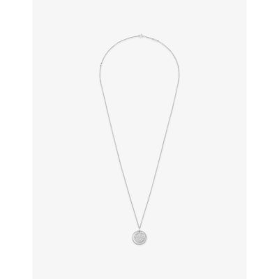 selfridges Van Cleef & Arpels Zodiaque Medal Scorpio Rhodium-Plated 18ct White-Gold Pendant- Buy online at McGrocer