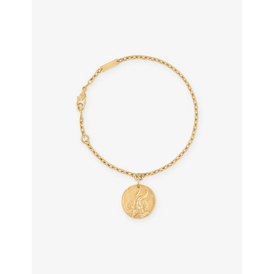 selfridges Van Cleef & Arpels Zodiaque Aquarius 18ct Yellow-Gold Bracelet- Buy online at McGrocer