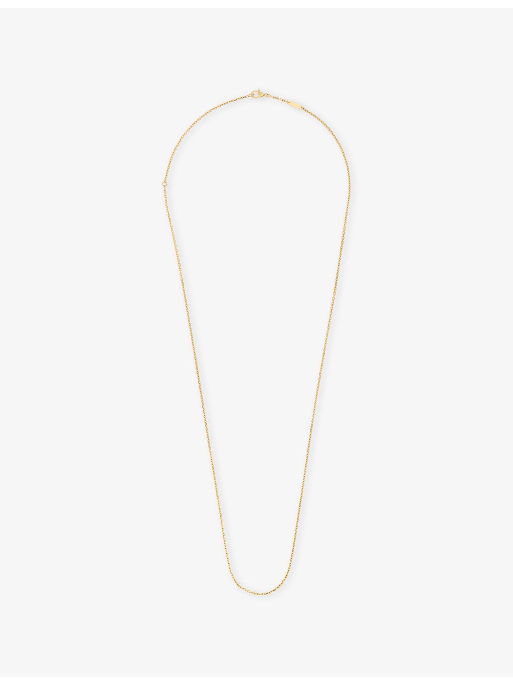 Van Cleef & Arpels 18ct yellow gold trace chain necklace, imported from the UK