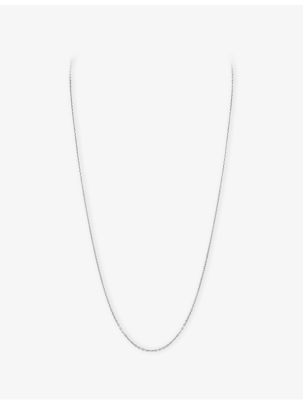 Van Cleef & Arpels rhodium-plated white gold trace chain necklace, UK version
