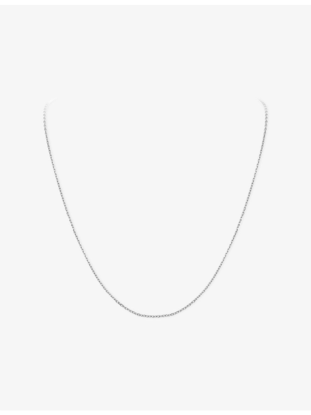 Van Cleef & Arpels 18ct white gold trace chain necklace (British brand)