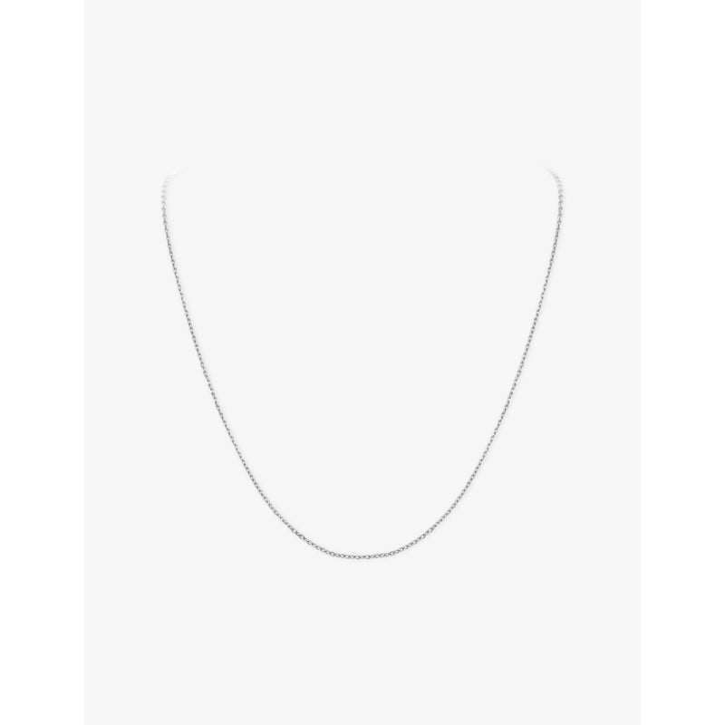 Van Cleef & Arpels 18ct white gold trace chain necklace (British brand)