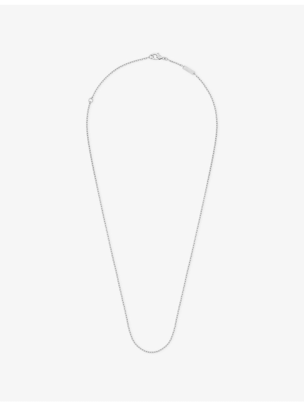 Van Cleef & Arpels 18ct white gold trace chain necklace (British brand)
