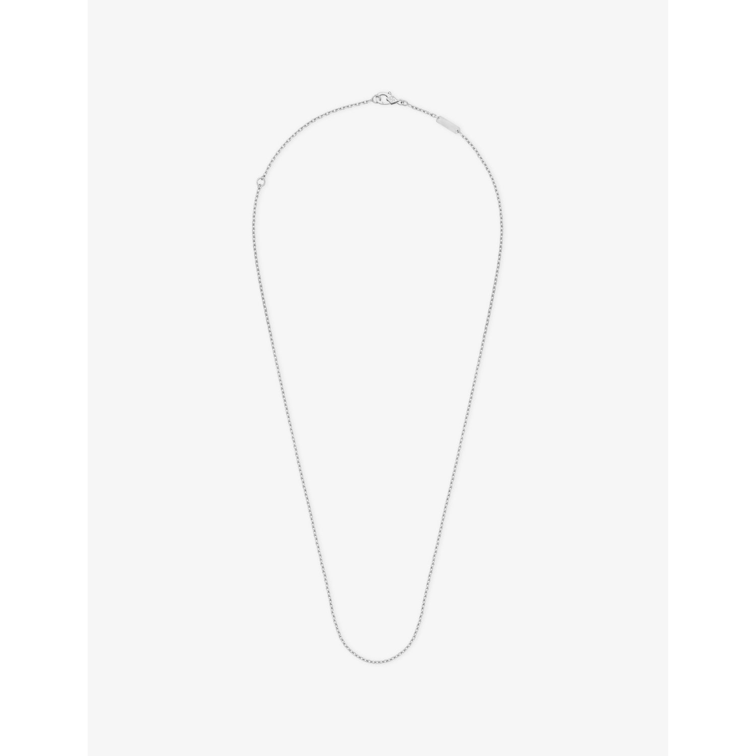 Van Cleef & Arpels 18ct white gold trace chain necklace (British brand)