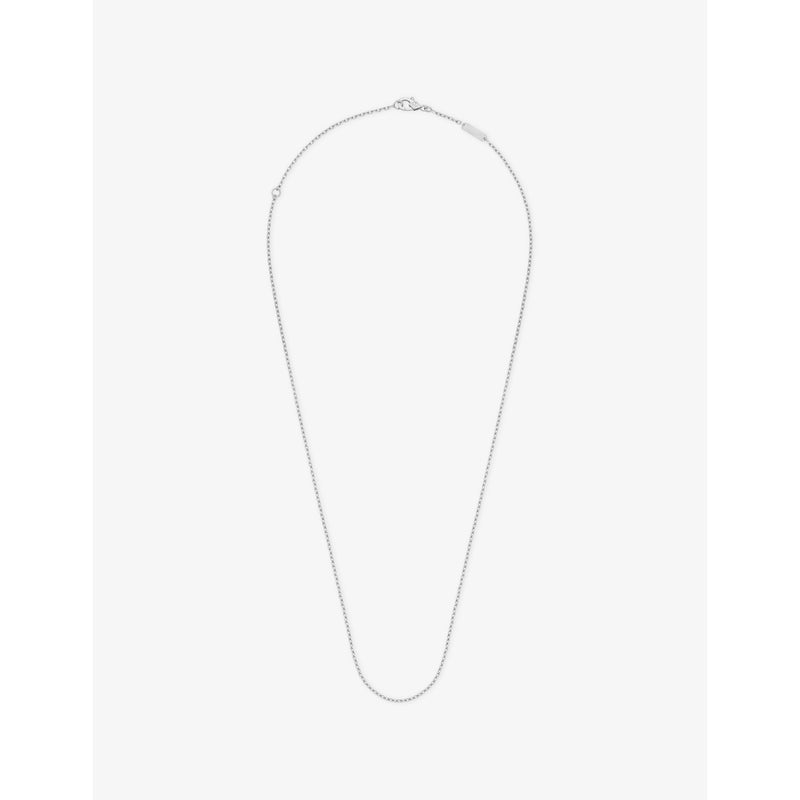 Van Cleef & Arpels 18ct white gold trace chain necklace (British brand)